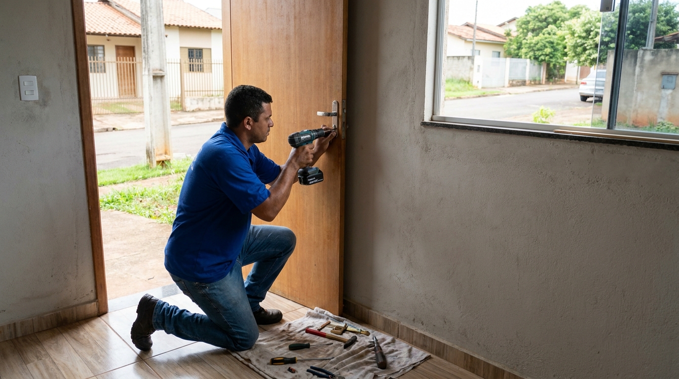 Instalação de Fechadura Residencial profissional em Campina Grande‑PB